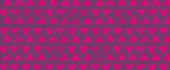 bannière motif géométrique rose et violet  pétale fleur