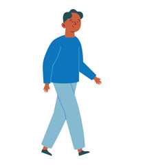 confident young man walking