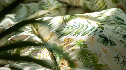 Obraz premium Natural inspired Pillow and Bedsheet Design