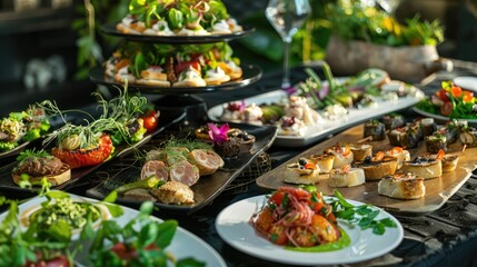 Gourmet Cuisine for Party and Event Presentations