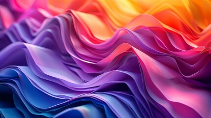 Obraz premium Abstract Colorful Fabric Waves