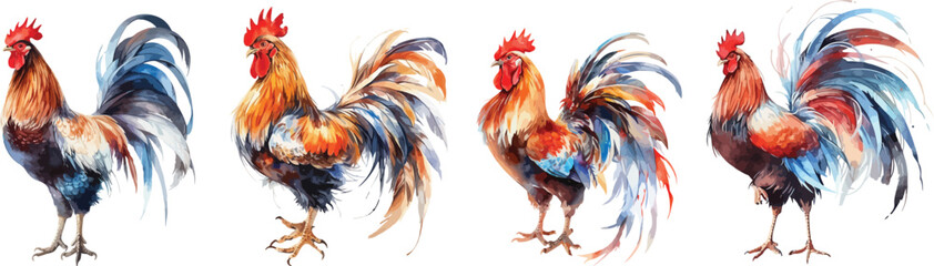 rooster clipart vector for graphic resources	