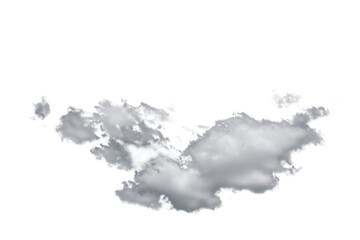Fototapeta premium white fluffy clouds isolated on a black background