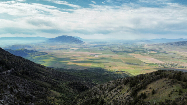 Plymouth Peak Views Hiking Northern Utah Trails Summer Wildflowers 
