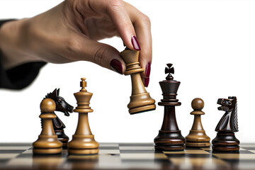 Woman holding a piece 