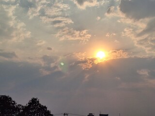 sunset in the sky © Tony