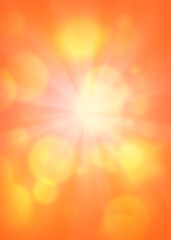 Obraz premium Orange bokeh vertical background for banner, poster, ad, celebrations, and various design works