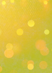 Yellow bokeh vertical background for banner, poster, ad, celebrations, and various design works
