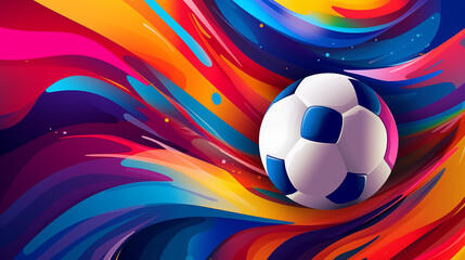 Vector background of the UEFA EURO 2024, European Football Championship 2024
