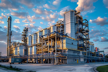 Biomass: A landfill gas recovery plant converting waste to bio energy, biomass energy - High Resolution Image