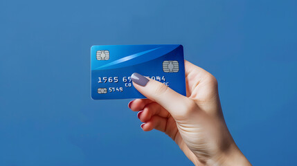 hand holding credit card