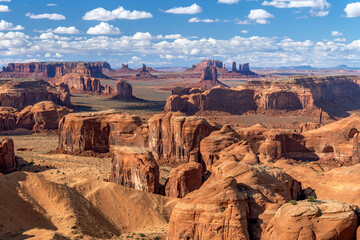 Remote Hunts Mesa in Monument Valley shows how the old west looked in many Hollywood movies