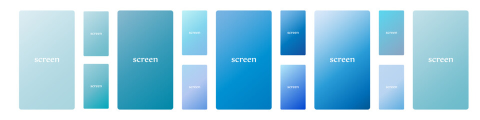 Obraz premium Vibrant and soft pastel gradient. smooth color background set for devices, pc and modern smartphone screen. soft pastel color backgrounds. vector ux and ui design backgrounds
