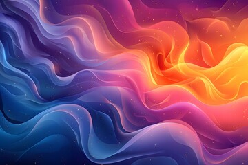 Obraz premium Colorful Abstract Flowing Wave Patterns