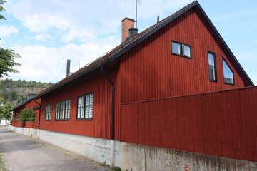 Fototapeta premium Söderköping is a locality and the seat of Söderköping Municipality, Östergötland County, Sweden. Streets of the city of Söderköping. Söderköping is about 15 km southeast of the city of Norrköping. 