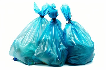 Close-up shot of a plastic bag discarded in nature, highlighting the environmental impact of plastic waste.