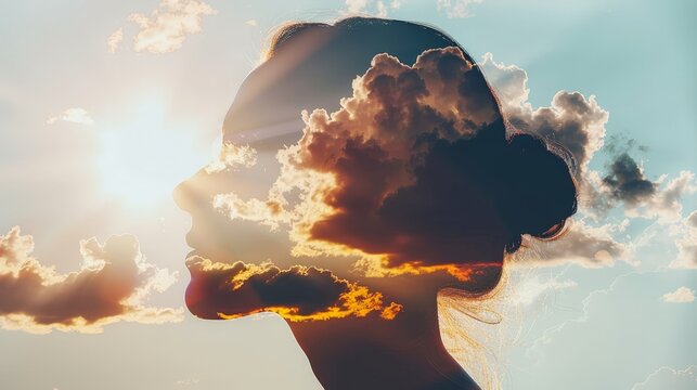  Conceptual art exploring the relationship between women's mental health and meteorological conditions.