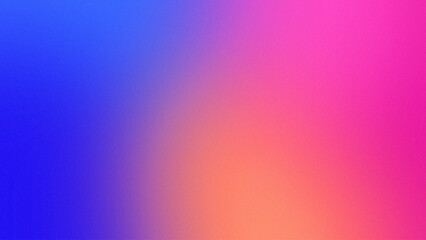Blurred colored abstract background. Colorful smooth transitions. Colorful gradient. Background grain noise texture.
