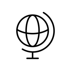 globe, study icon symbol vector template