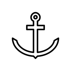 anchor, port icon symbol vector template