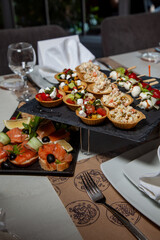 Food in the restaurant