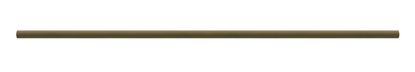 A medium-length horizontal wooden dark pole - on isolated transparent background.