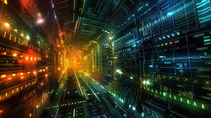 Quantum computing universe in neon