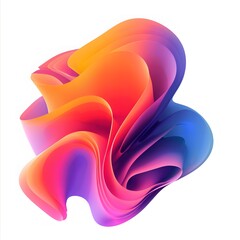 A soft gradient background with a fluid shape