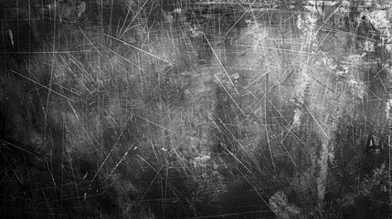 Gray grunge background with scratches, ai