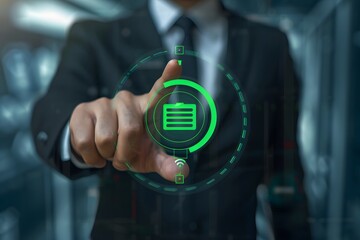 Businessman in Virtual Reality Suit: Data, Tech, and More