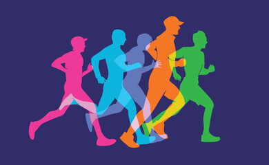 Great elegant vector editable marathon poster background design for your marathon championship event	