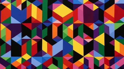 Obraz premium Abstract geometric shapes background for modern and vibrant designs