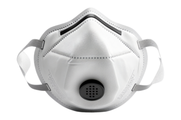 White Respirator Mask with Valve