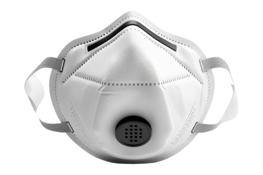 White Respirator Mask with Valve