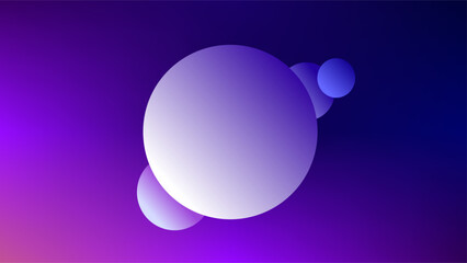Light white purple circle frame over bright gradient background