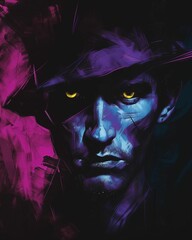 The Dark Spectrum Portrait ,generative ai