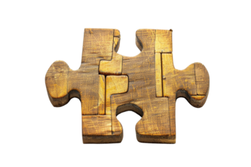Wooden Jigsaw Puzzle Piece