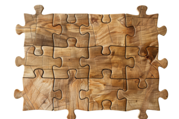 Wooden Jigsaw Puzzle Piece
