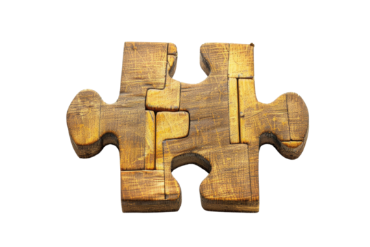 Wooden Jigsaw Puzzle Piece