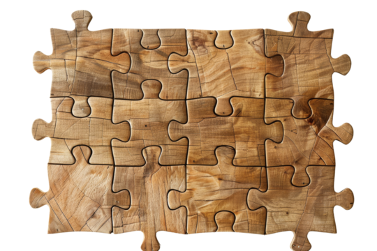 Wooden Jigsaw Puzzle Piece