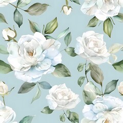 soft pastel floral wallpaper with roses

