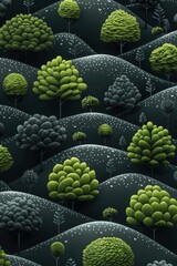 stylized trees