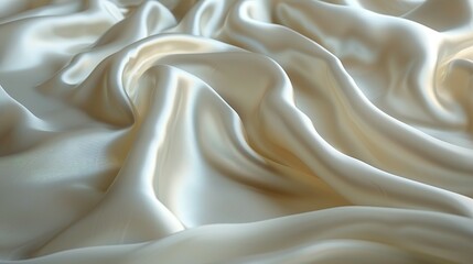 Fototapeta premium Intriguing Curves: Ivory Silk Drapery in Bridal Design