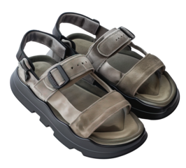 Outdoor sporty sandals isolated over transparent background