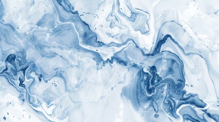 Obraz premium Abstract Marble Ink Texture in Blue and White A Stunning Pattern for Skin Wall Tile or Wallpaper