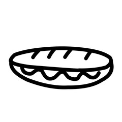 bread outline icon