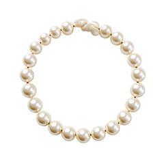 Obraz premium pearl necklace isolated on white