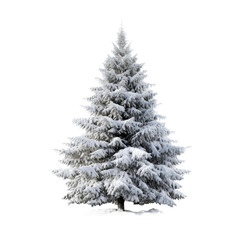 white christmas tree