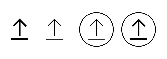 Upload icon vector isolated on white background. Upload sign icon. Upload button. Load symbol.