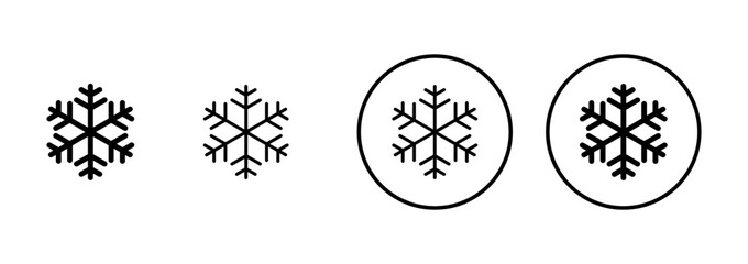 Snowflake icon vector isolated on white background. snow icon vector. Symbol of winter, frozen